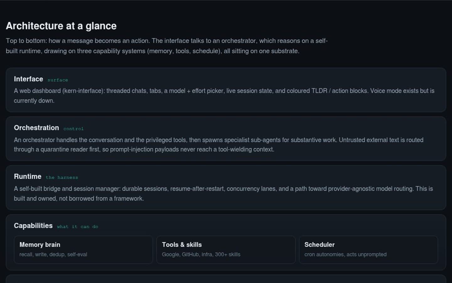 Kern screenshot