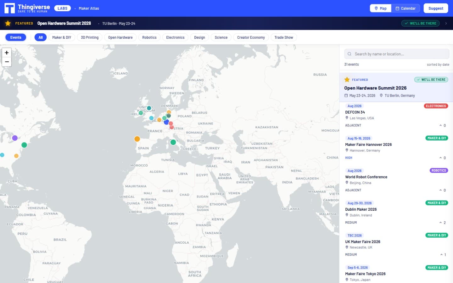 Thingiverse Labs screenshot